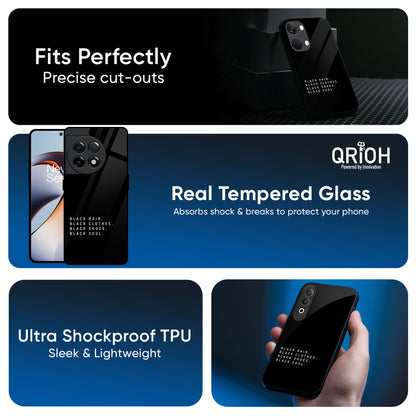 Black Soul Glass Case for OnePlus 13R 5G