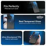 Blue Grey Ombre Glass Case for OnePlus Nord CE6 lite