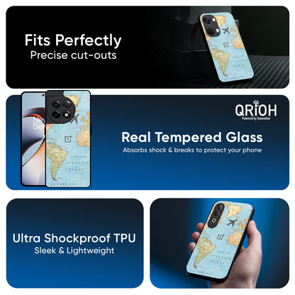 Fly Around The World Glass Case for OnePlus 13T 5G