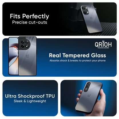 Space Grey Gradient Glass Case for OnePlus 15R 5G