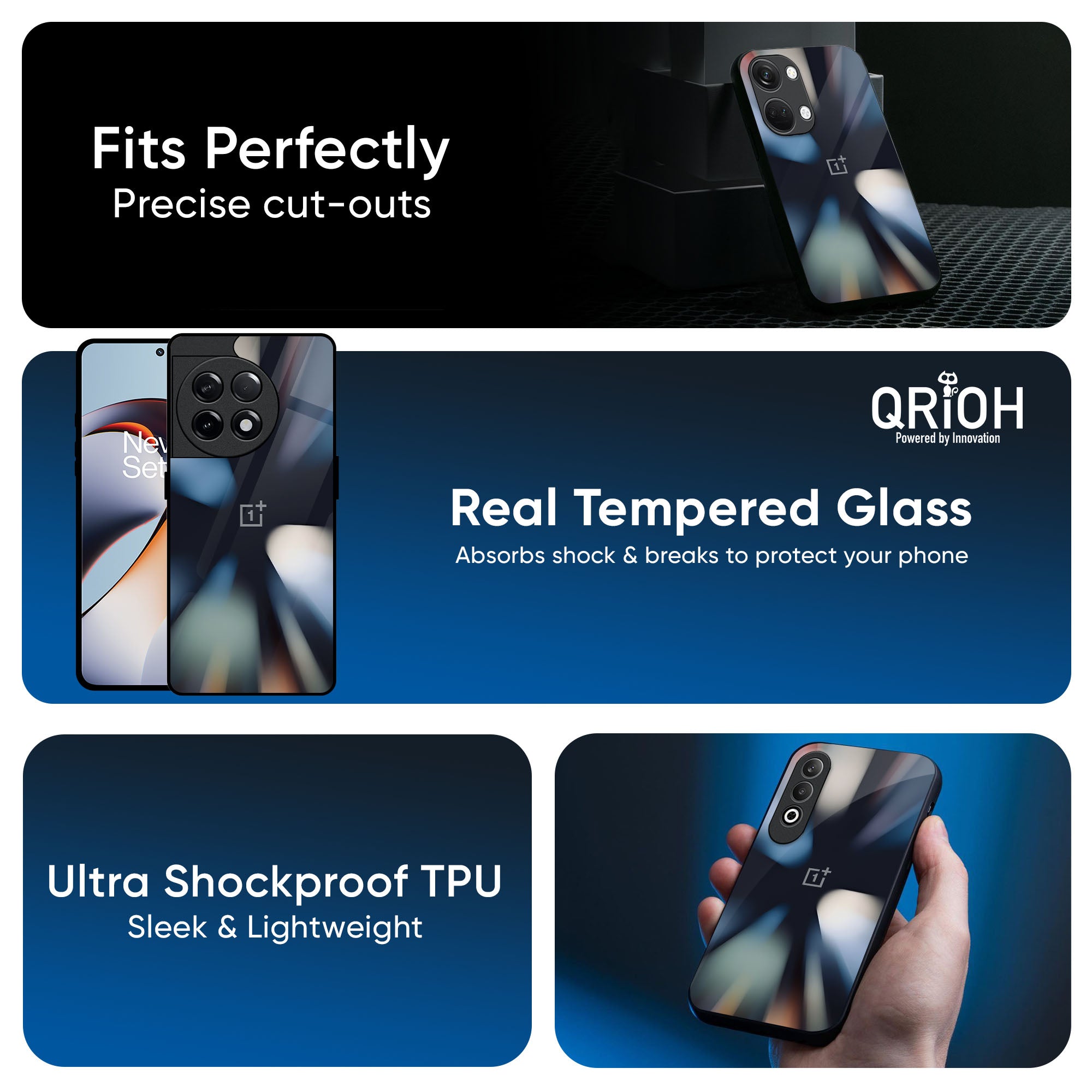 Colorful Illusion Glass Case for OnePlus 15 5G