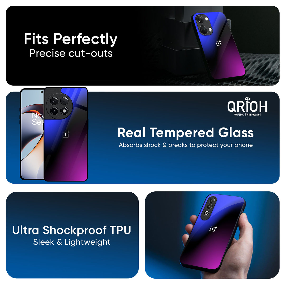 Viola Gradient Glass Case for OnePlus 13s 5G