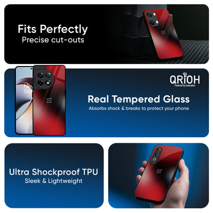 Red Garnet Glass Case for OnePlus Nord 5 5G