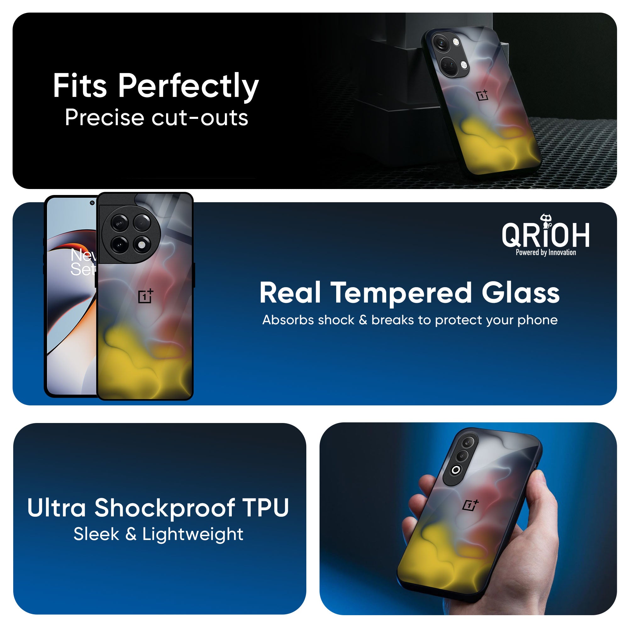 Colorful Smoke Glass Case for OnePlus 13s 5G