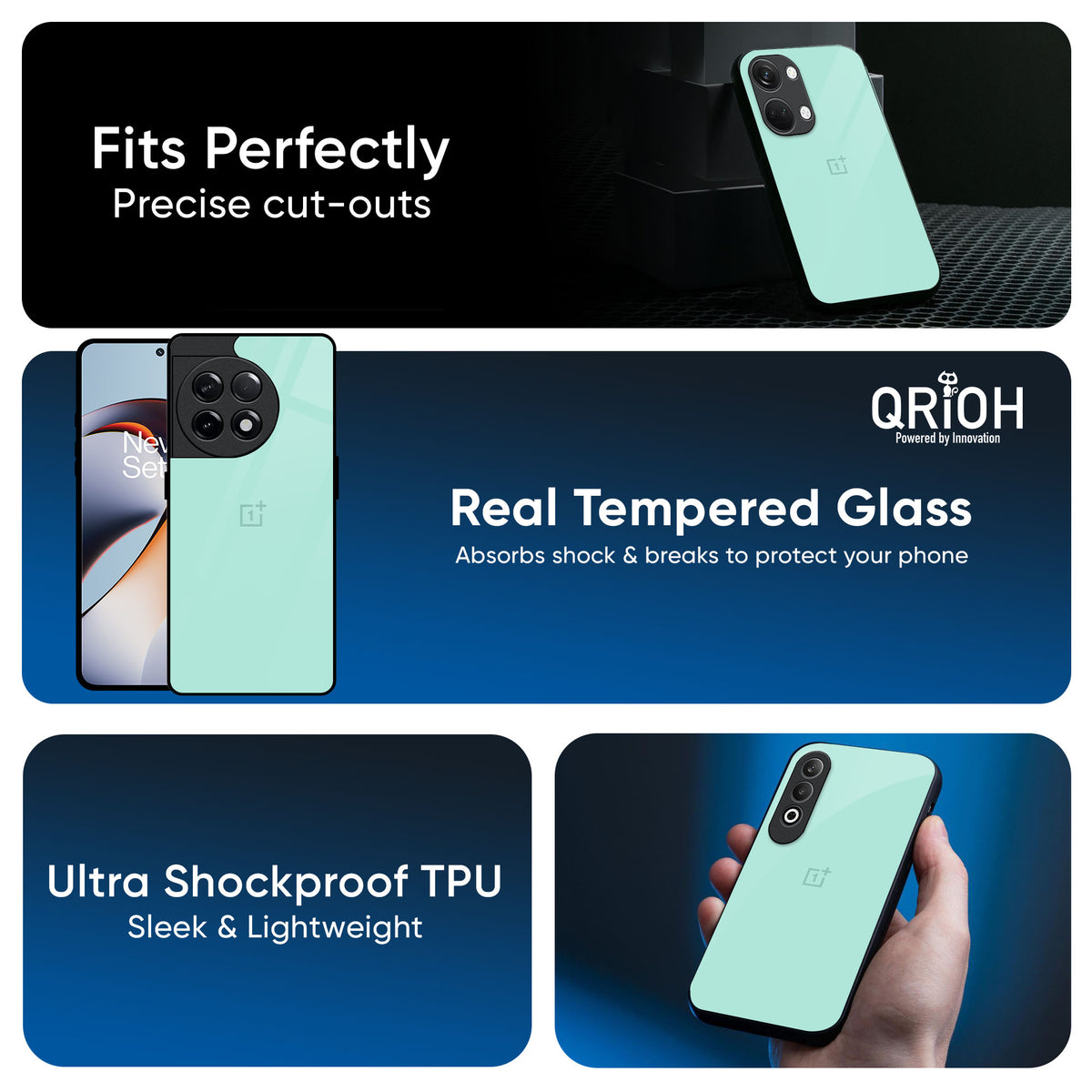 Teal Glass Case for OnePlus 13T 5G