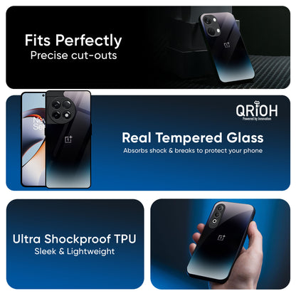 Black Obsidian Glass Case for OnePlus 13R 5G
