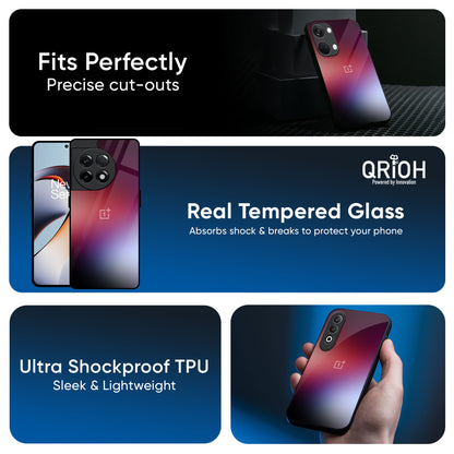 Gaussian Red Glass Case for OnePlus 15R 5G