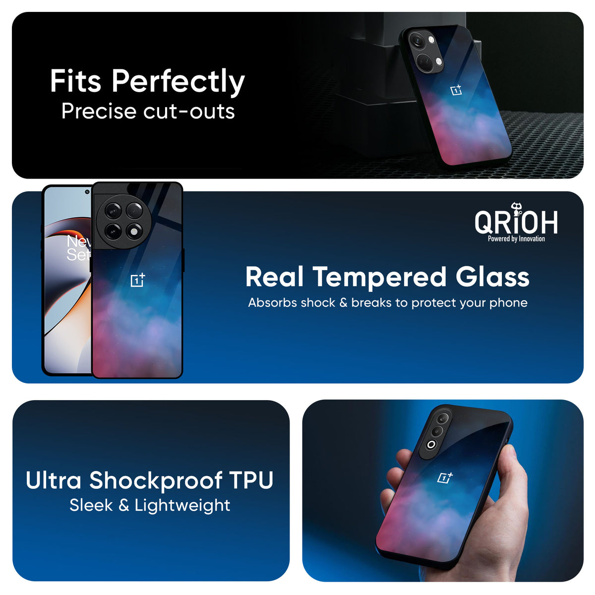 Cloudy Galaxy Glass Case for OnePlus 13s 5G