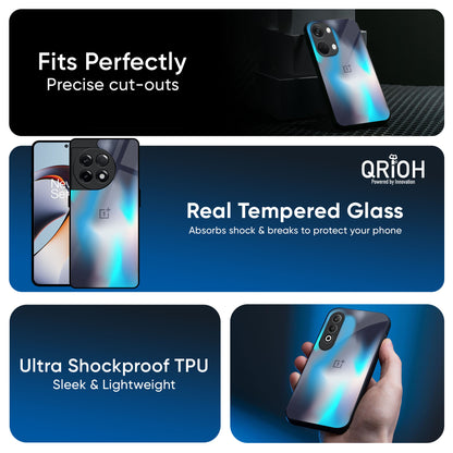 Blue Swan Shadow Glass Case for OnePlus 15R 5G