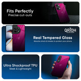Purple Ombre Pattern Glass Case for OnePlus Nord CE6 lite