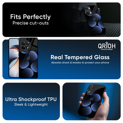 Five Blue Spots Glass Case for OnePlus Nord CE5 5G
