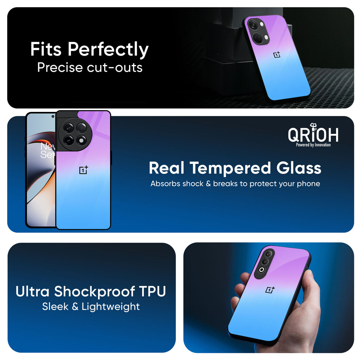 Unicorn Pattern Glass Case for OnePlus 13R 5G