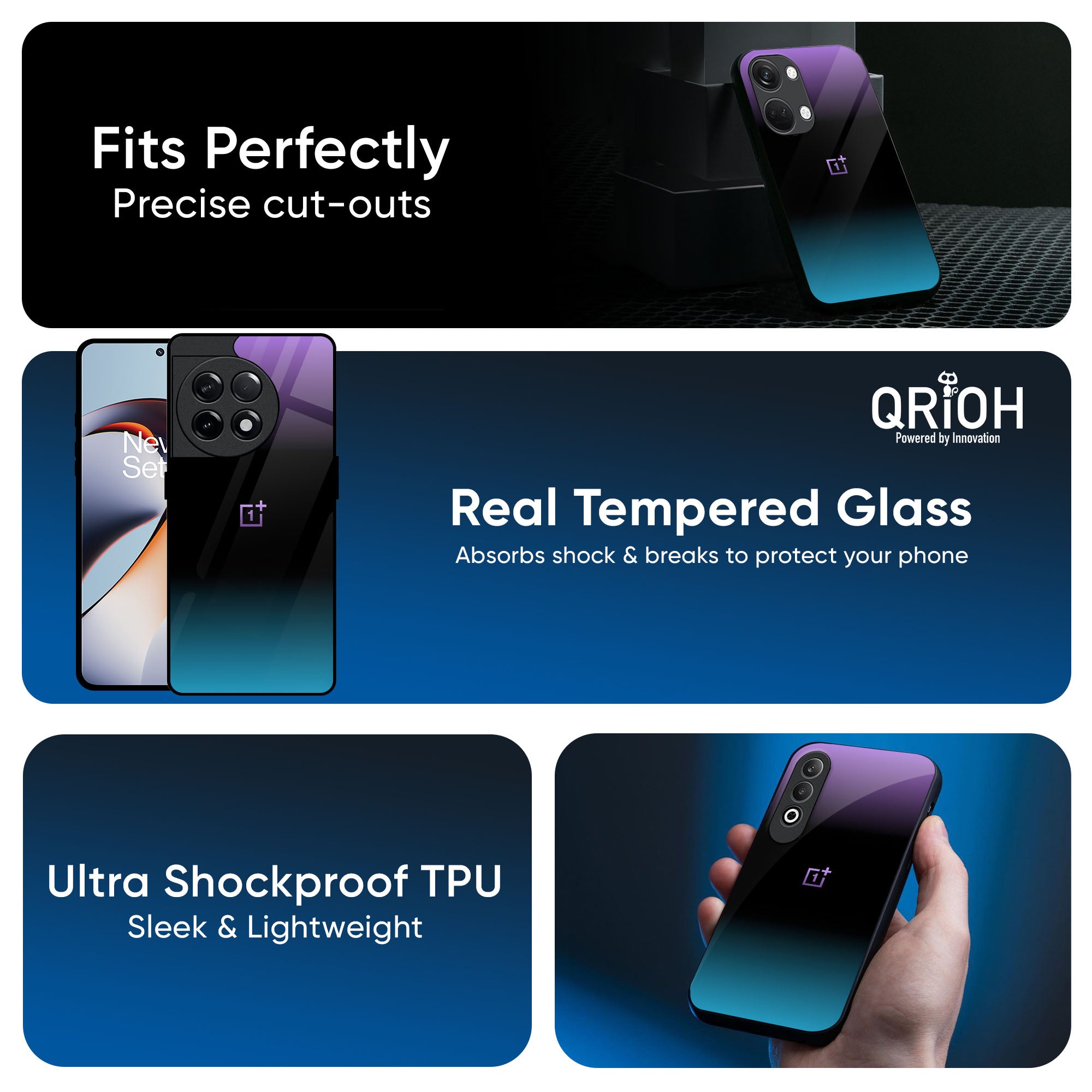 Purplemarine Glass Case for OnePlus Nord 5 5G
