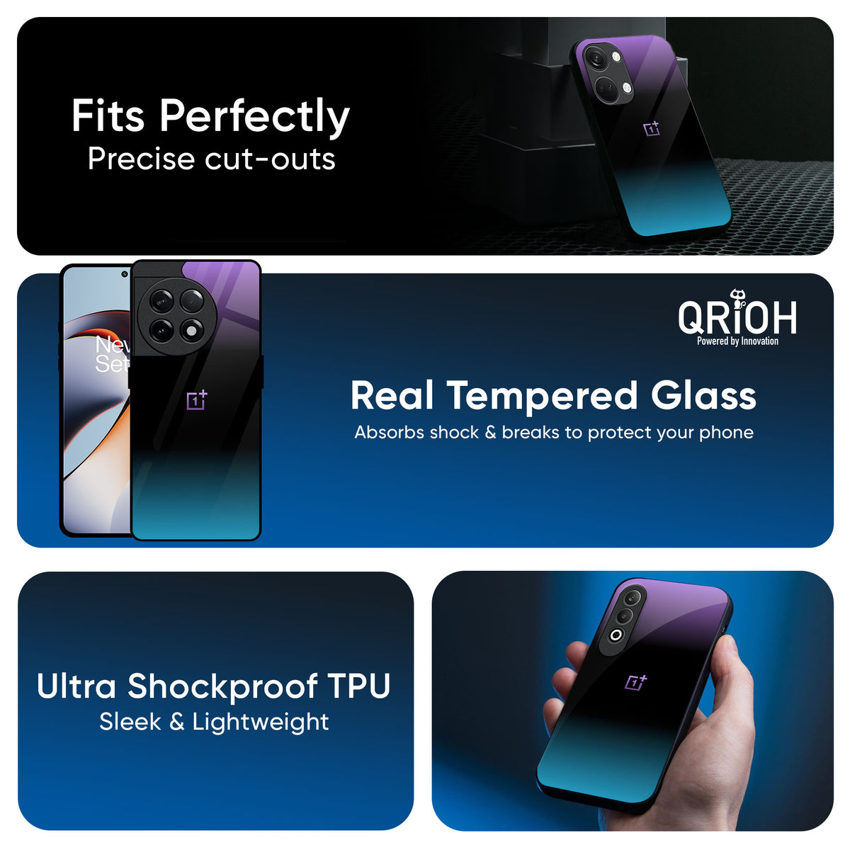 Purplemarine Glass Case for OnePlus Nord CE5 5G