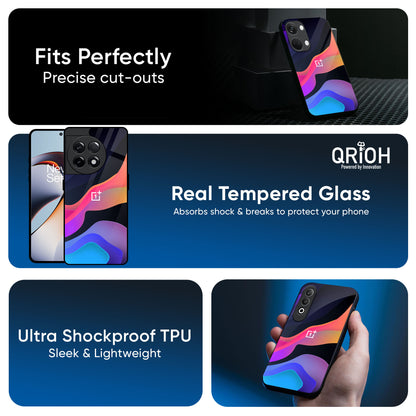 Colorful Fluid Glass Case for OnePlus 13R 5G