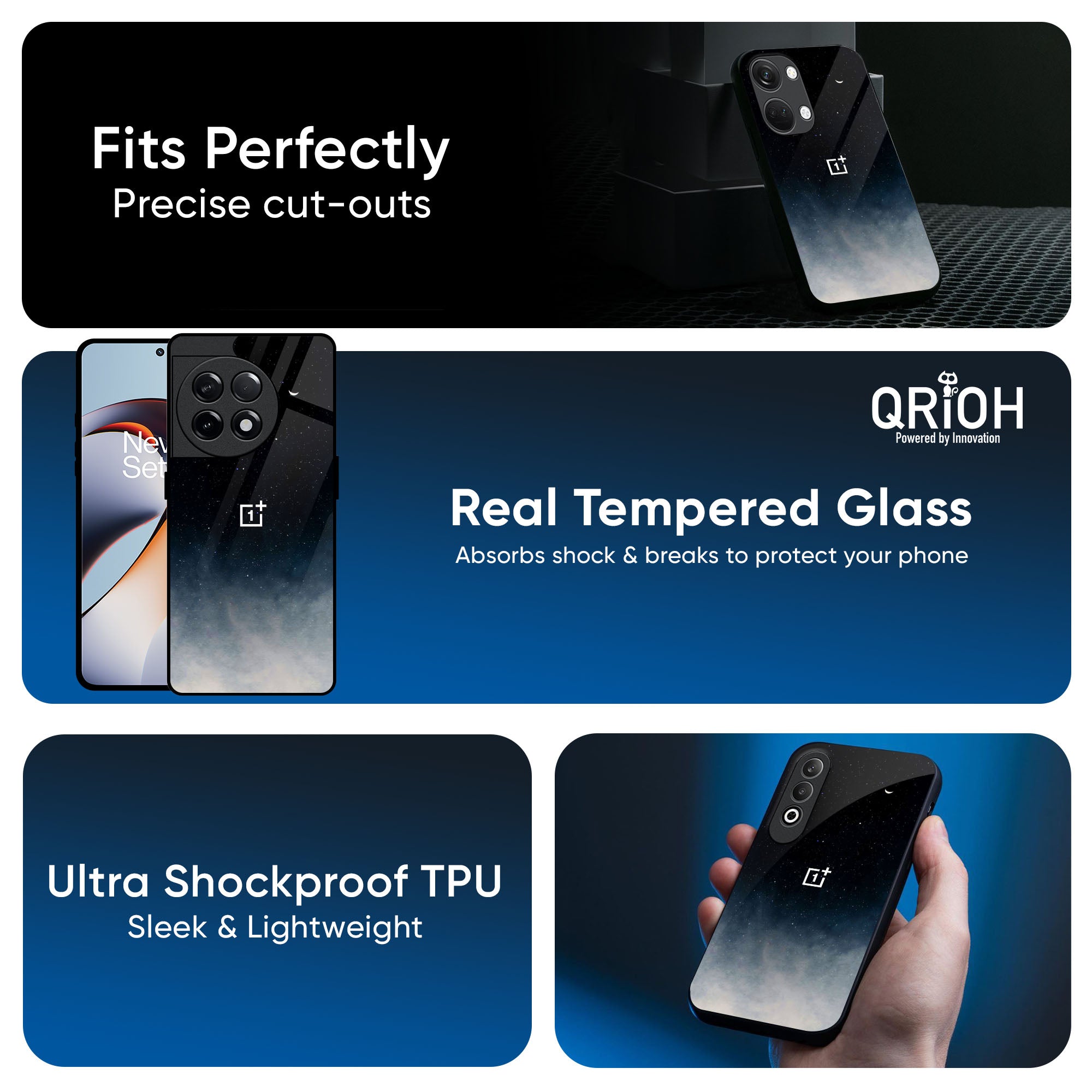 Aesthetic Sky Glass Case for OnePlus 13R 5G