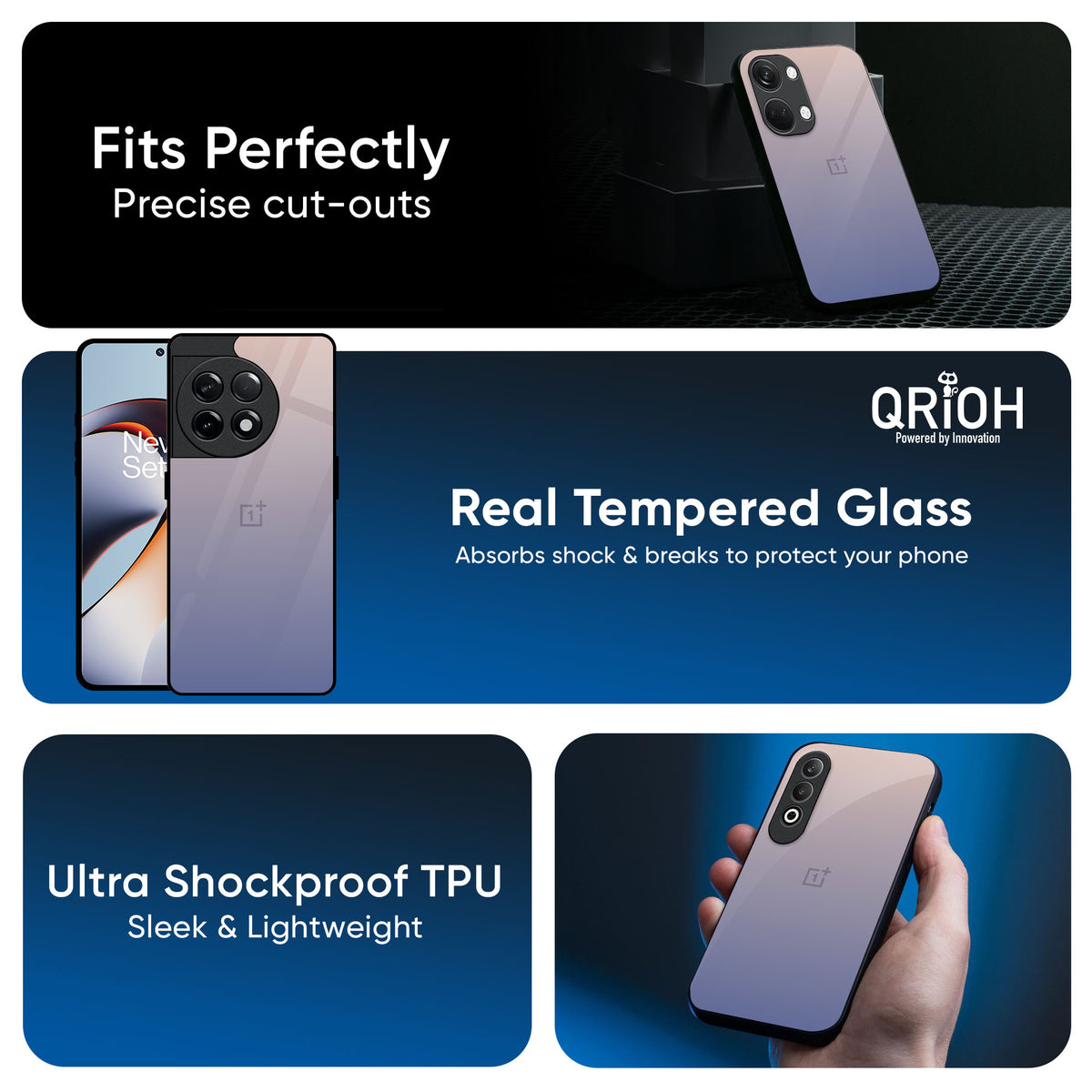 Rose Hue Glass Case for OnePlus 13R 5G
