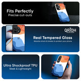 Wavy Color Pattern Glass Case for OnePlus Nord CE6 lite