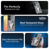 Cute Baby Bunny Glass Case for Oppo A6 Pro 5G