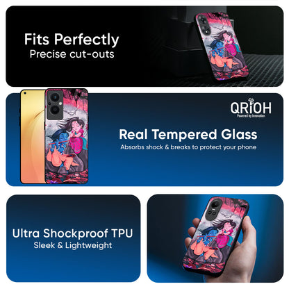 Radha Krishna Art Glass Case for Oppo K13 Turbo Pro 5G