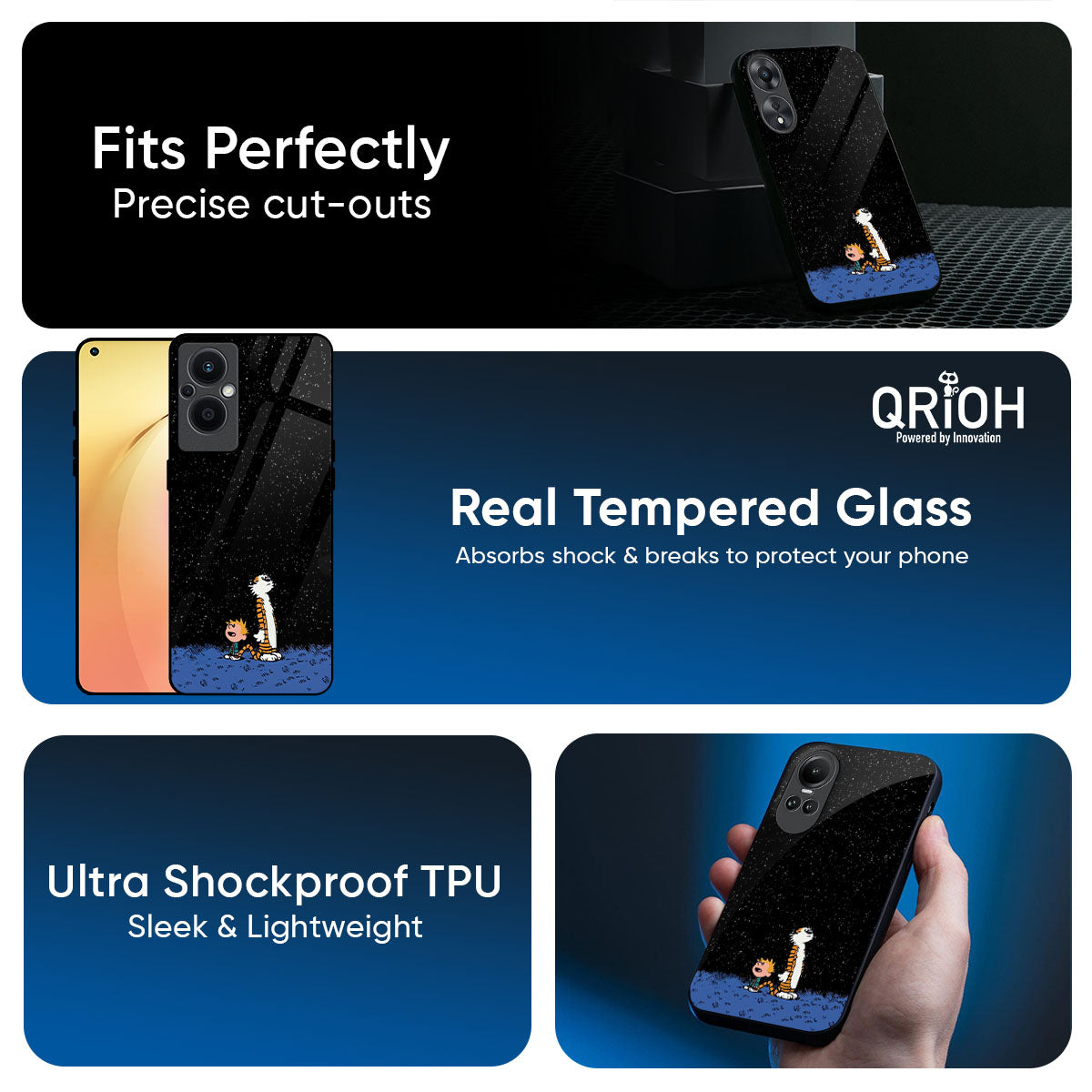 Night Sky Star Glass Case for Oppo K13 Turbo Pro 5G