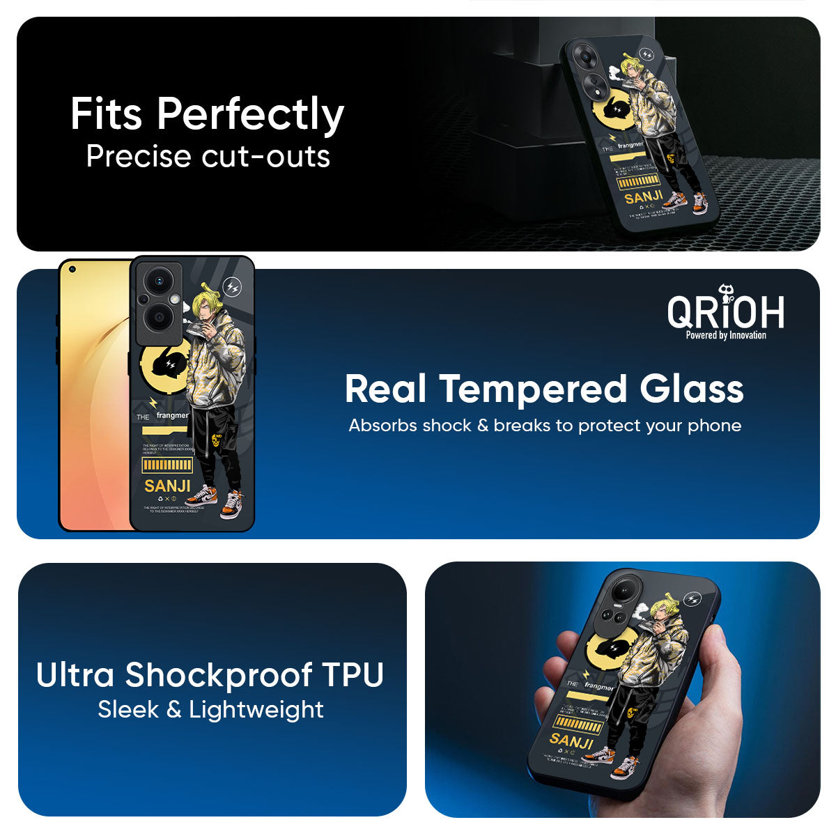 Cool Sanji Glass Case for Oppo K13 Turbo Pro 5G