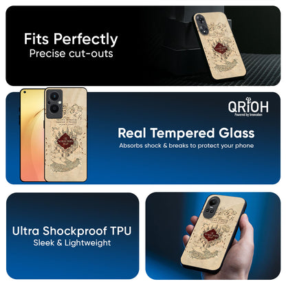 Magical Map Glass Case for Oppo K13 Turbo Pro 5G