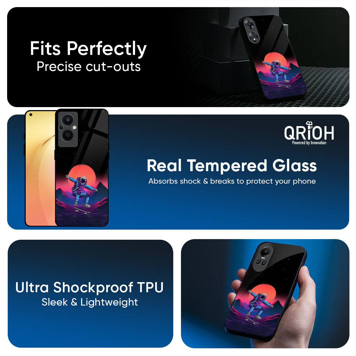 Retro Astronaut Glass Case for Oppo K13 Turbo Pro 5G