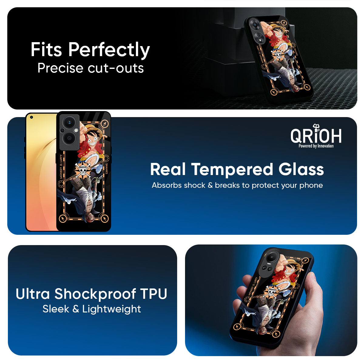 Shanks & Luffy Glass Case for Oppo K13 Turbo Pro 5G