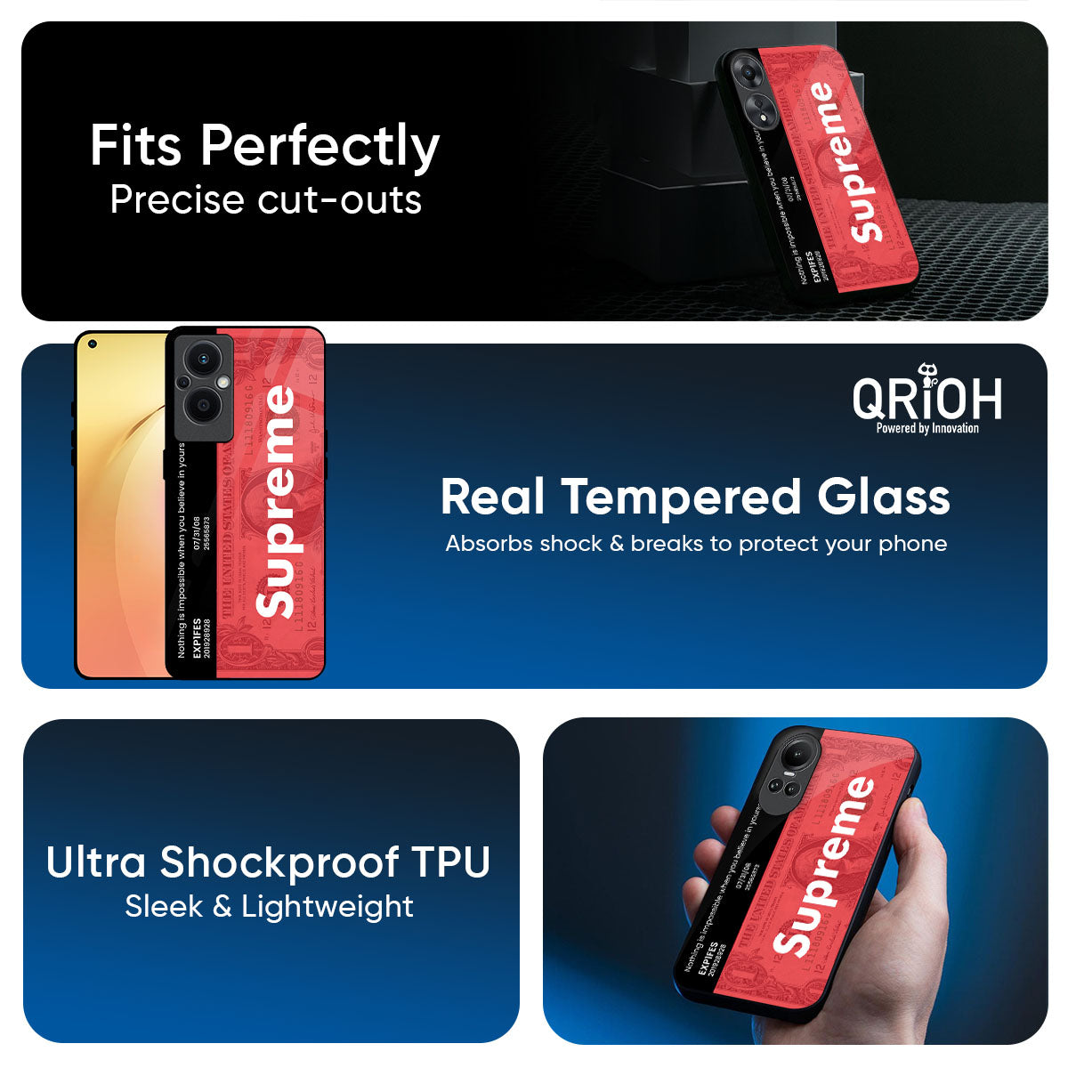 Supreme Ticket Glass Case for Oppo K13 Turbo Pro 5G