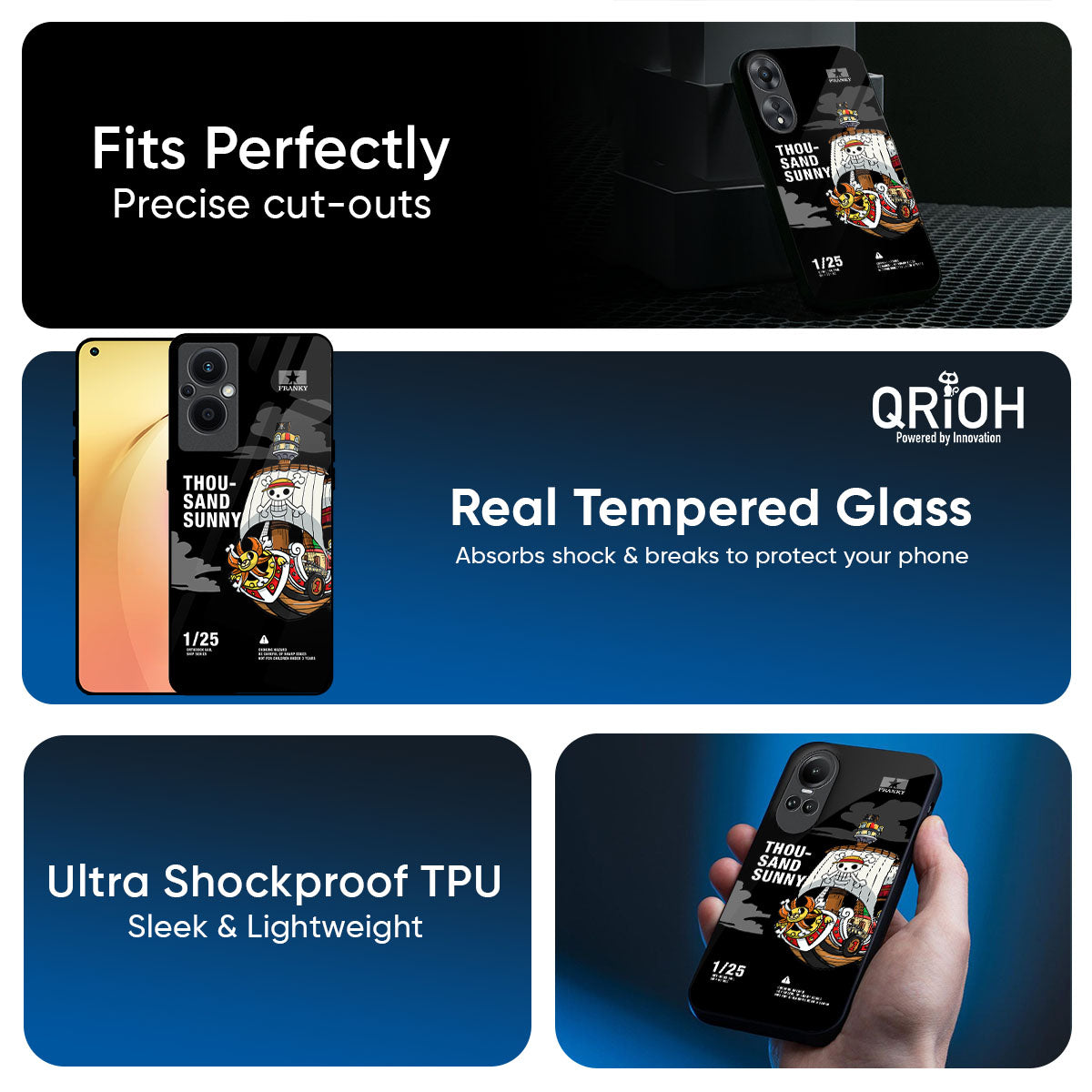 Thousand Sunny Glass Case for Oppo K13 Turbo Pro 5G