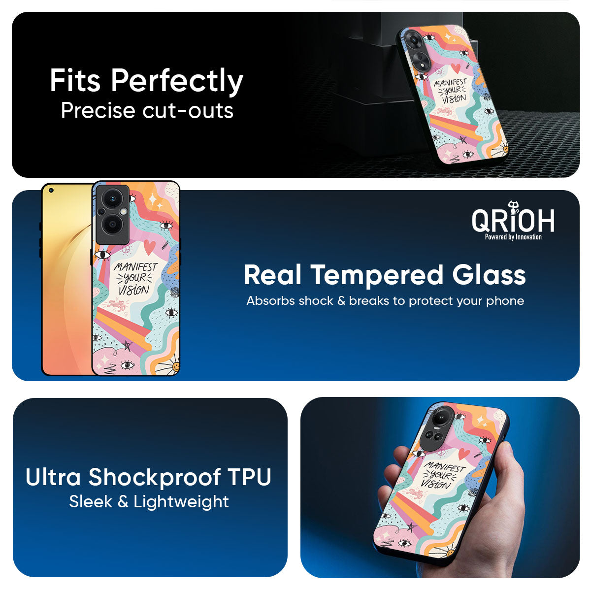 Vision Manifest Glass Case for Oppo K13 Turbo Pro 5G