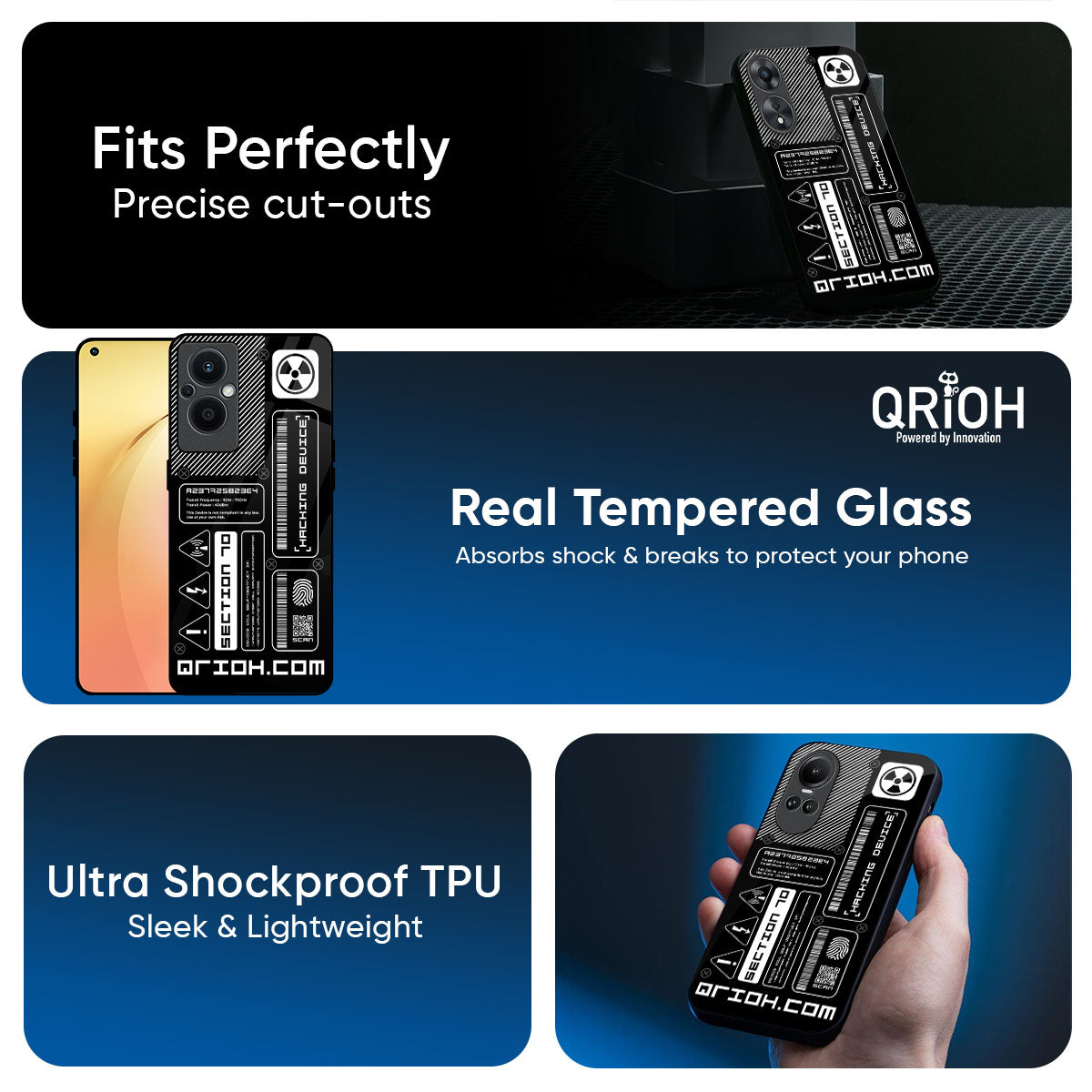 Futuristic Art Glass Case for Oppo K13 Turbo Pro 5G