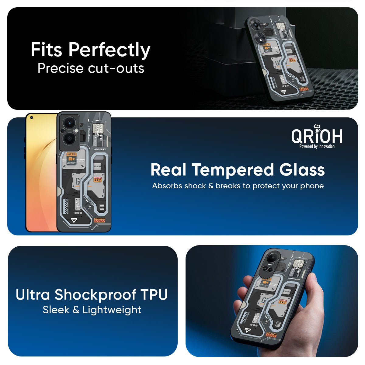 Retro Futuristic Glass Case for Oppo K13 Turbo Pro 5G