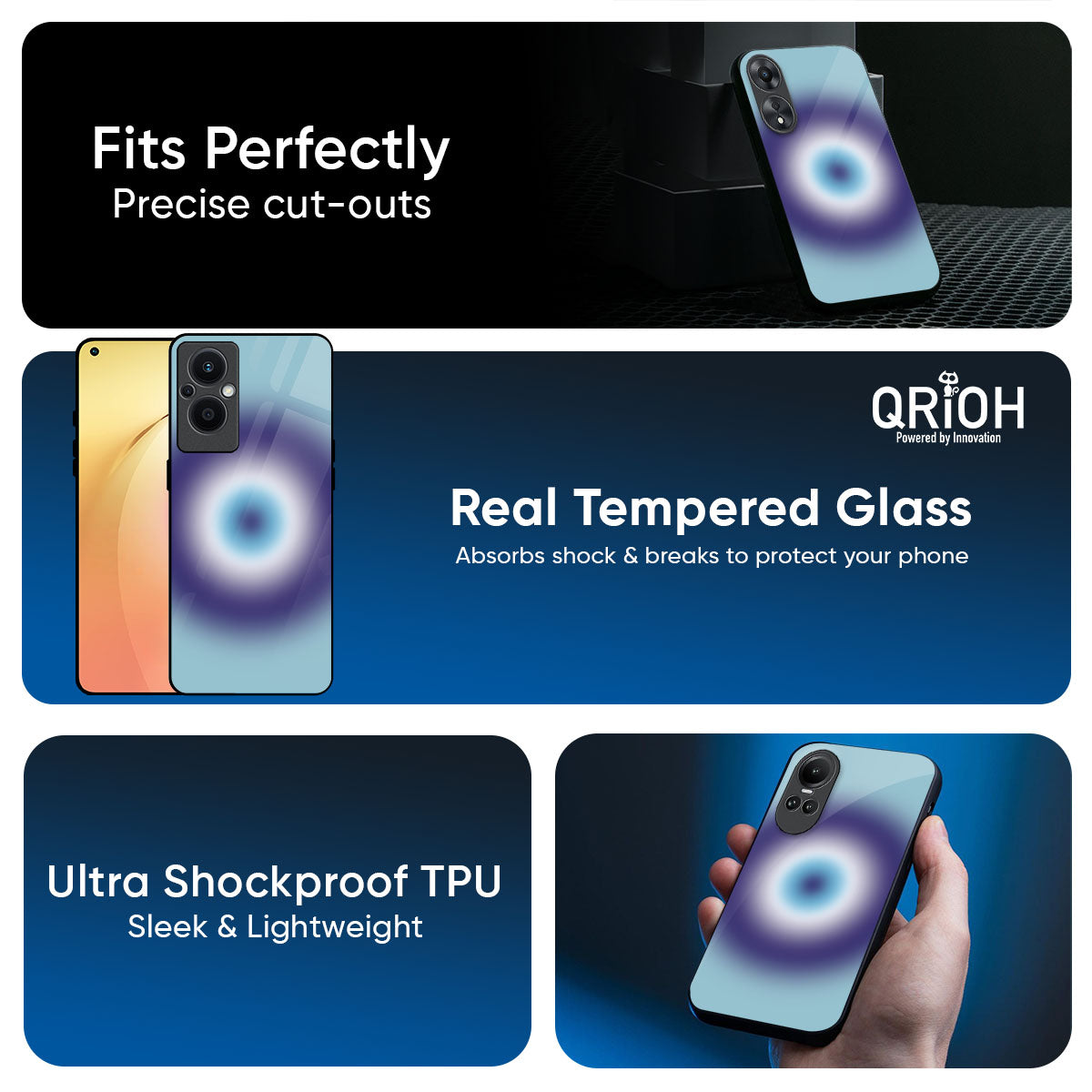 EvilEye Art Glass Case for Oppo K13 Turbo Pro 5G
