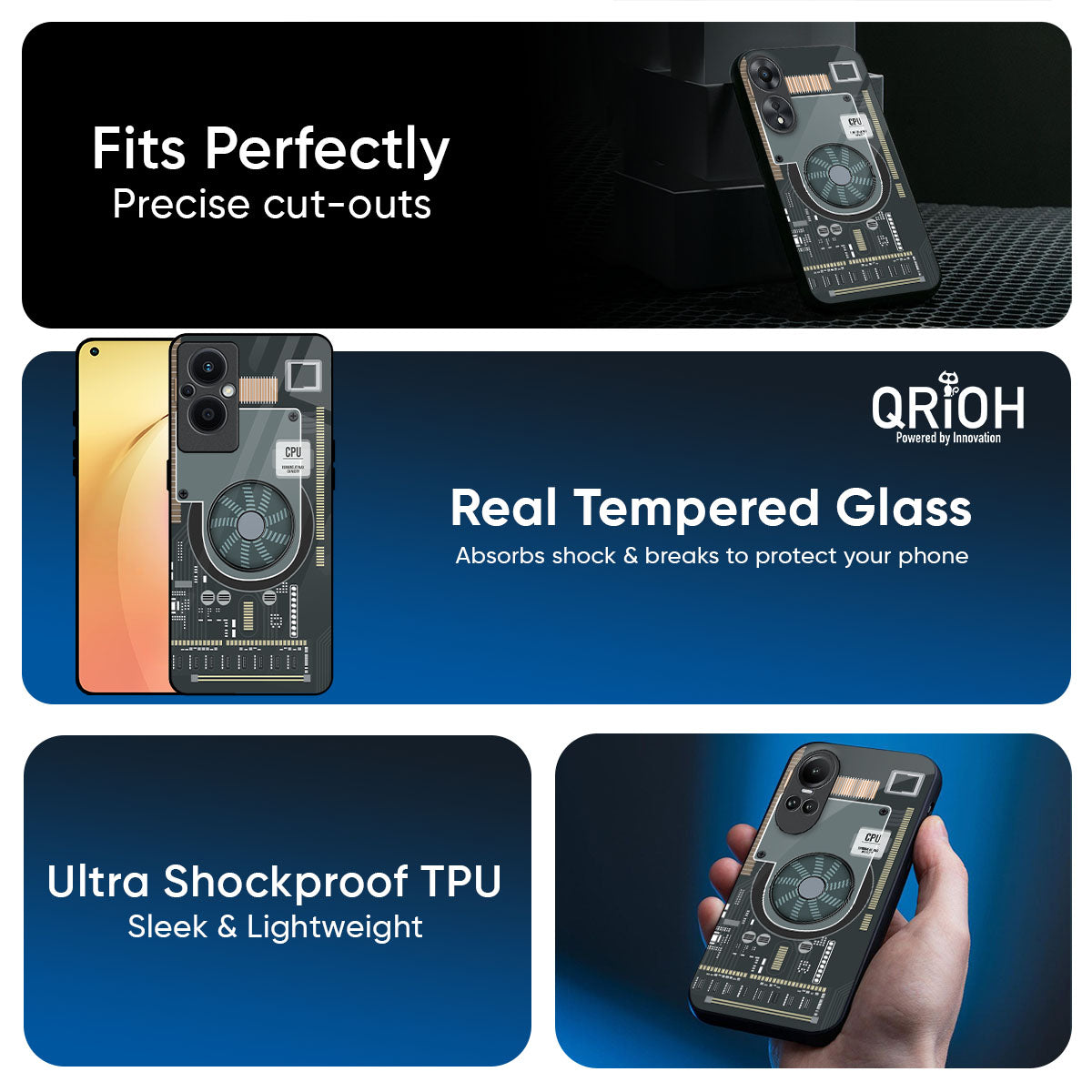 Motherboard Circuit Glass Case for Oppo K13 Turbo Pro 5G