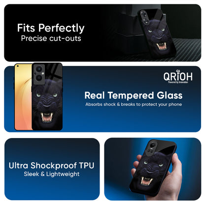 Angry Black Tiger Glass Case for Oppo K13 Turbo Pro 5G