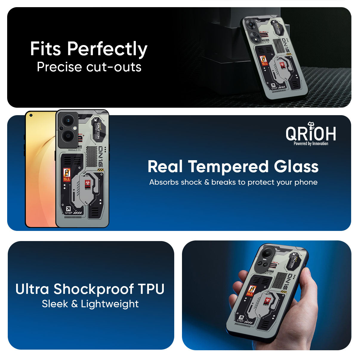 Techno Vibes Glass Case for Oppo Reno14 5G