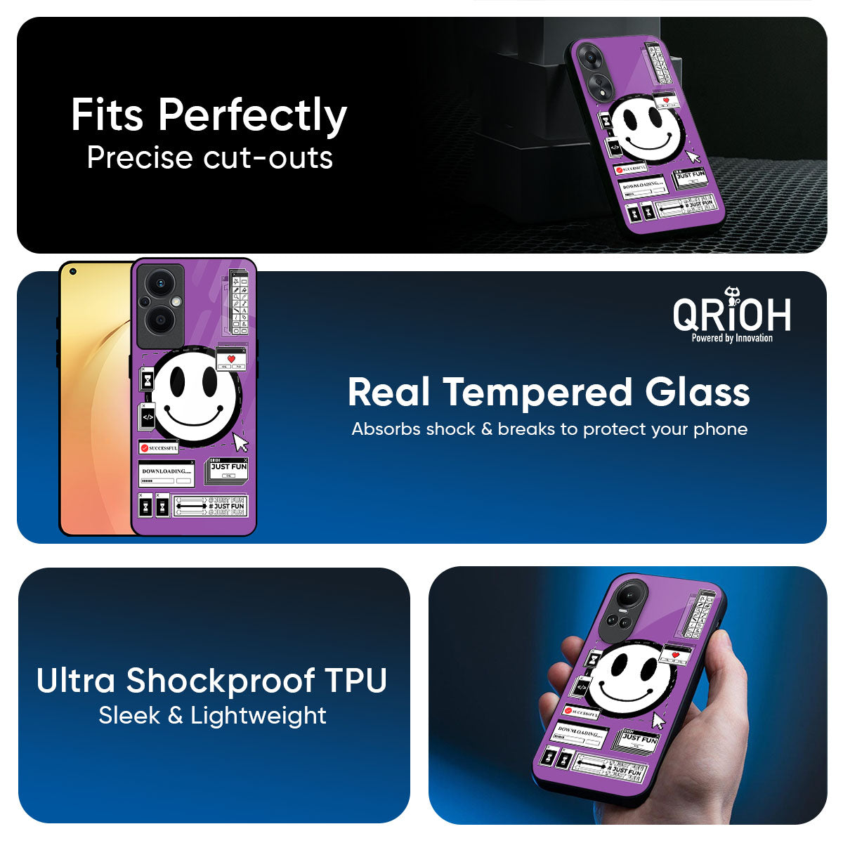 Code with Smile Glass Case for Oppo K13 Turbo Pro 5G