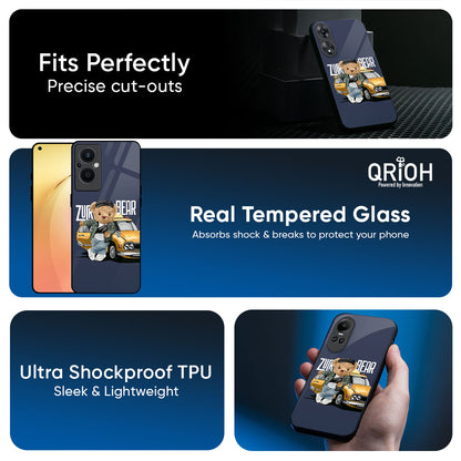 Adventurous Bear Glass Case for Oppo Reno15 Pro Mini 5G