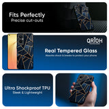 Abstract Tiles Glass Case for Oppo A6x 5G