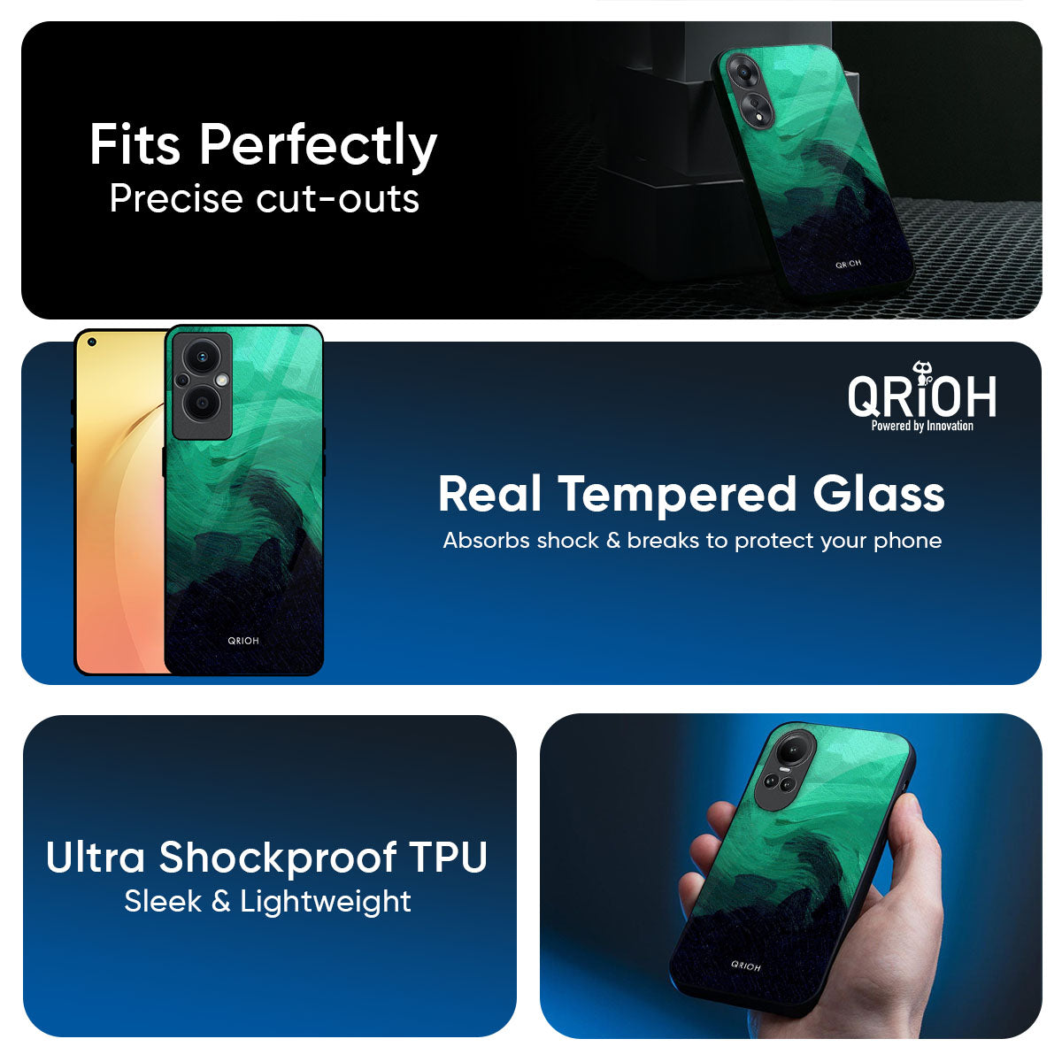 Scarlet Amber Glass Case for Oppo Reno14 5G