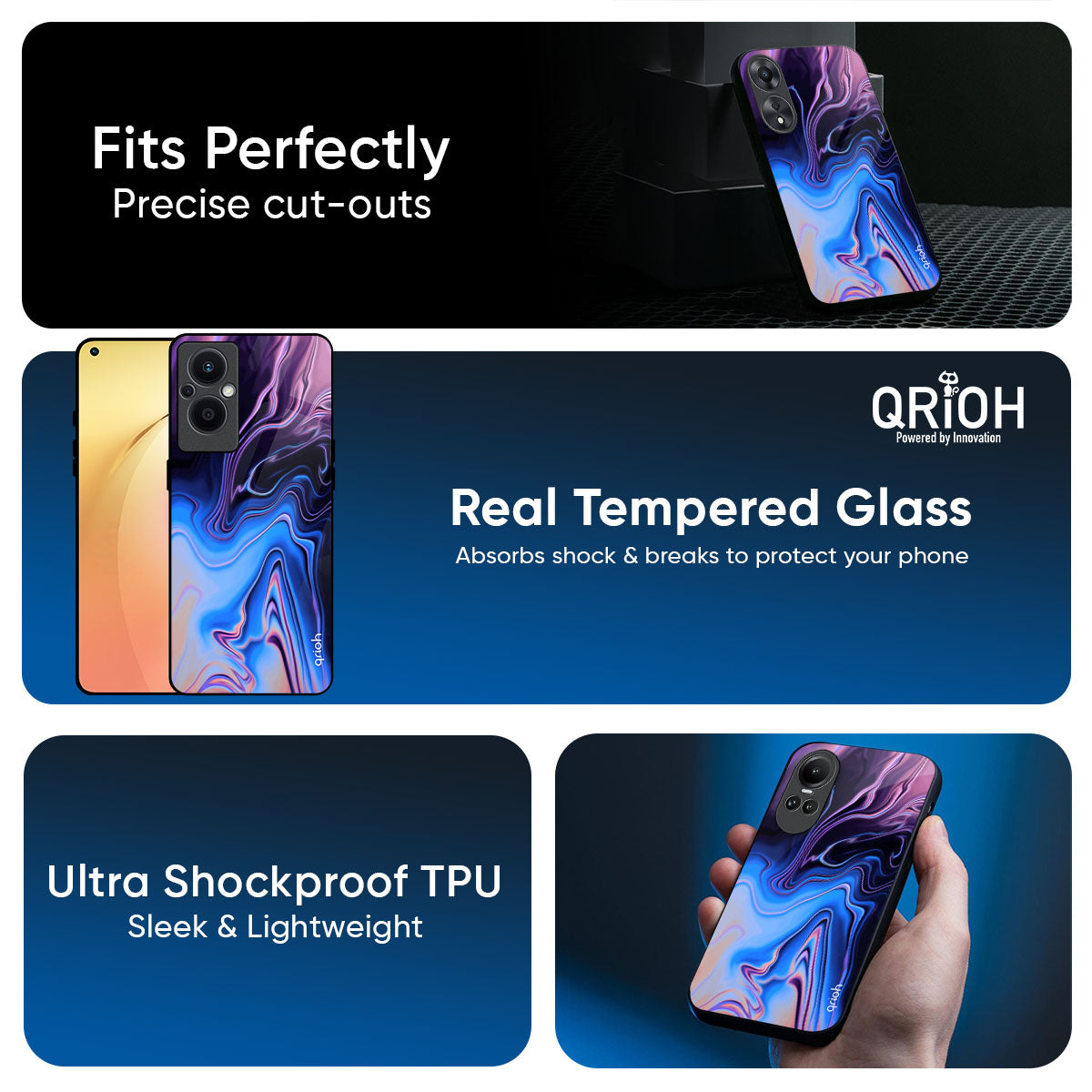 Psychic Texture Glass Case for Oppo Find x8 Pro