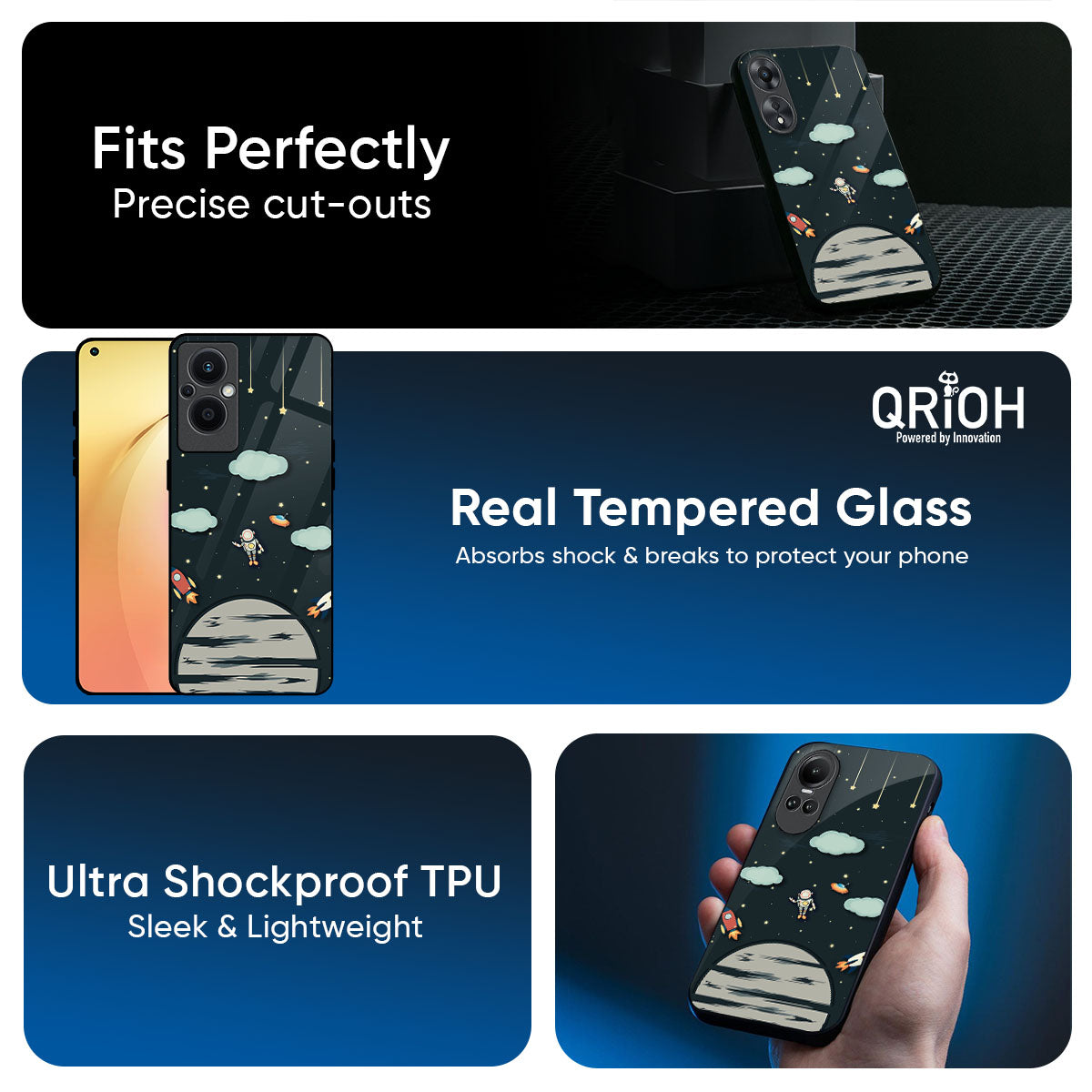 Astronaut Dream Glass Case For Oppo K13 Turbo Pro 5G