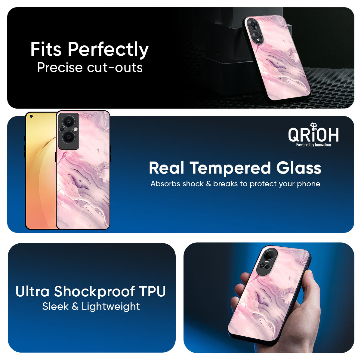 Diamond Pink Gradient Glass Case For Oppo K13 Turbo Pro 5G