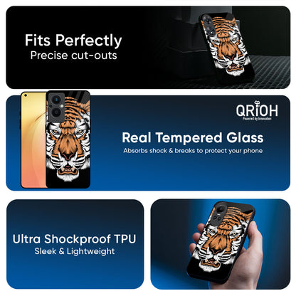 Angry Tiger Glass Case For Oppo K13 Turbo Pro 5G