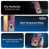 Funny Pug Face Glass Case For Oppo A6x 5G