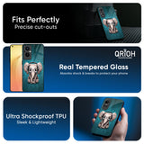 Adorable Baby Elephant Glass Case For Oppo F31 Pro 5G