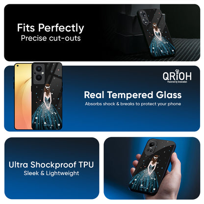 Queen Of Fashion Glass Case for Oppo Reno14 5G