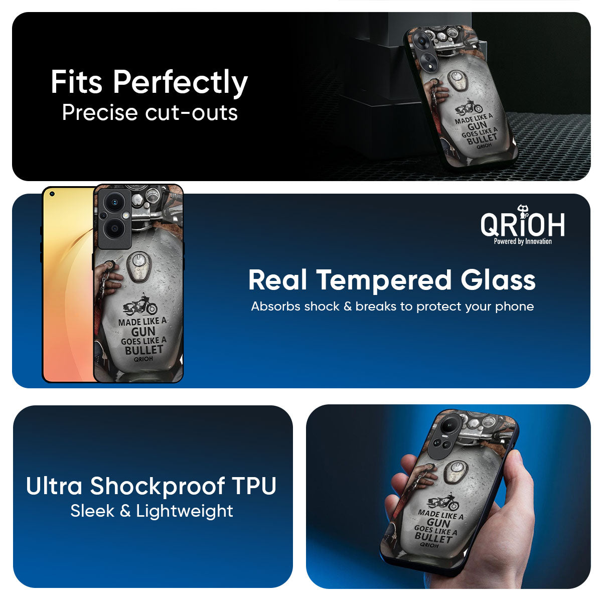 Royal Bike Glass Case for Oppo K13 Turbo Pro 5G